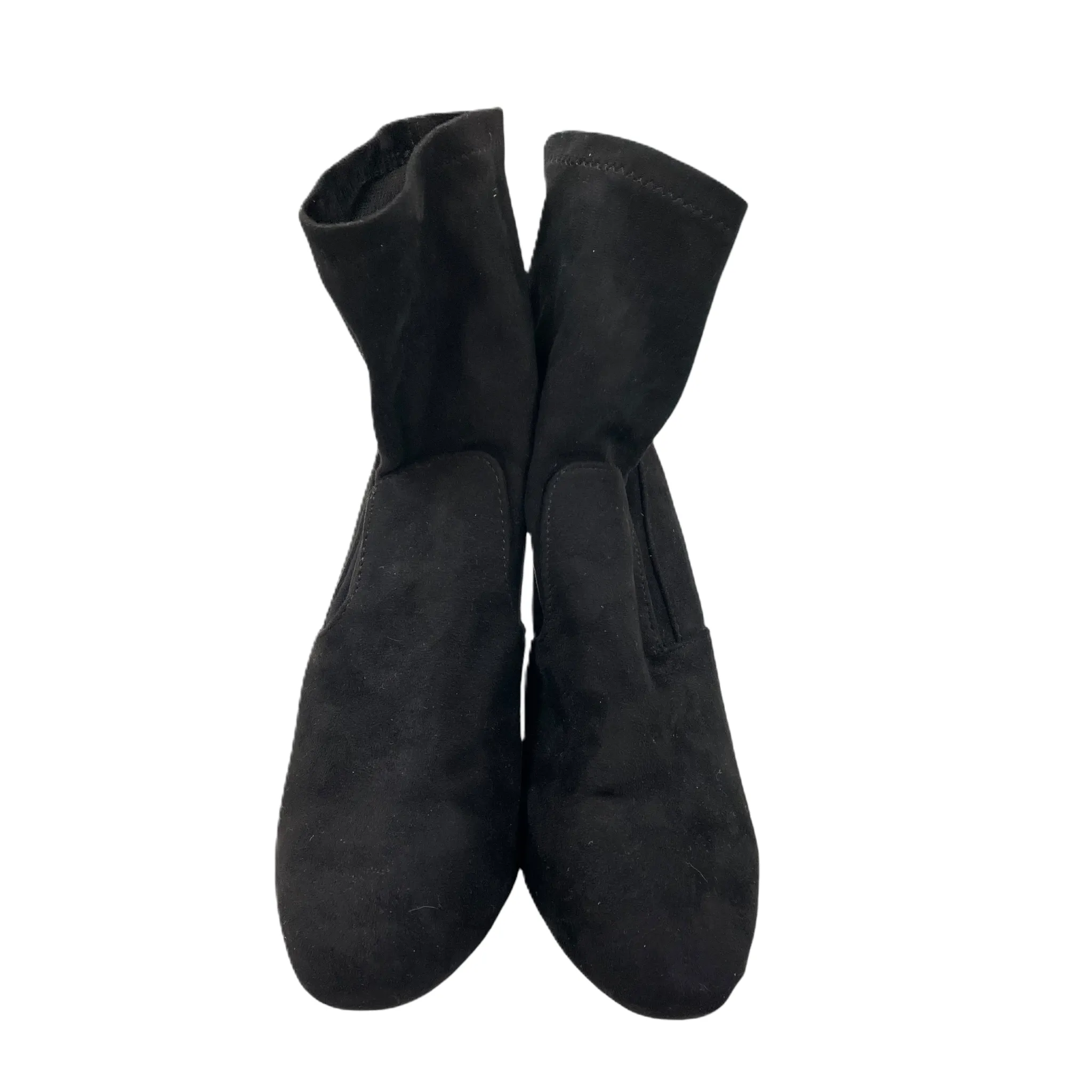 Boots Ankle Heels By  HOT KISS In Black, Size: 9 Holographic Ankle Boots