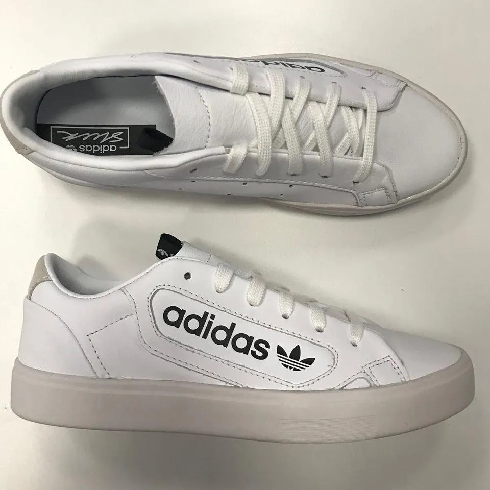 Toddler Sneakers Size Adidas Originals scarpa sneakers da donna Sleek W EF4935 bianco