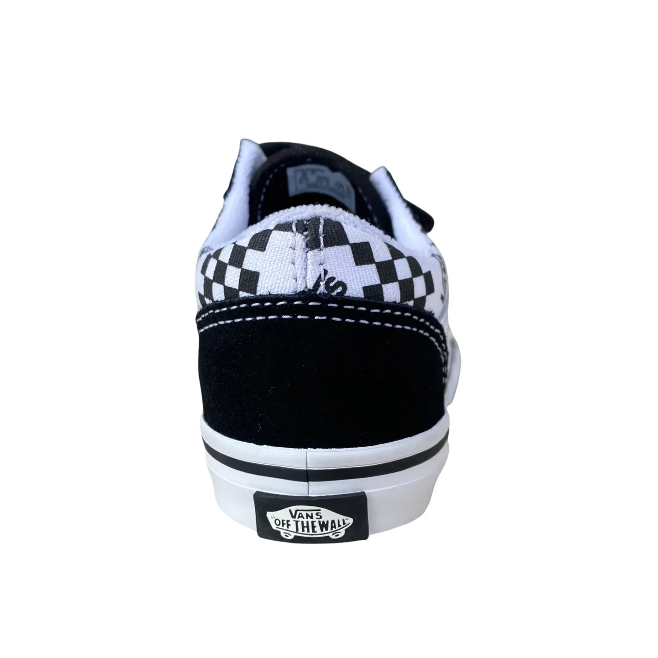 Sneakers In Amazon Vans scarpa sneakers da bambino con strappo Old Skool V VN0009RC6BT1 logo e quadratini nero-bianco