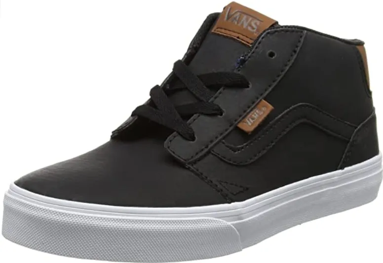 Vans scarpa sneakers da ragazzi Chapman Mid VN0A38J4K55 nero-bianco Sneakers Non Slip Shoes