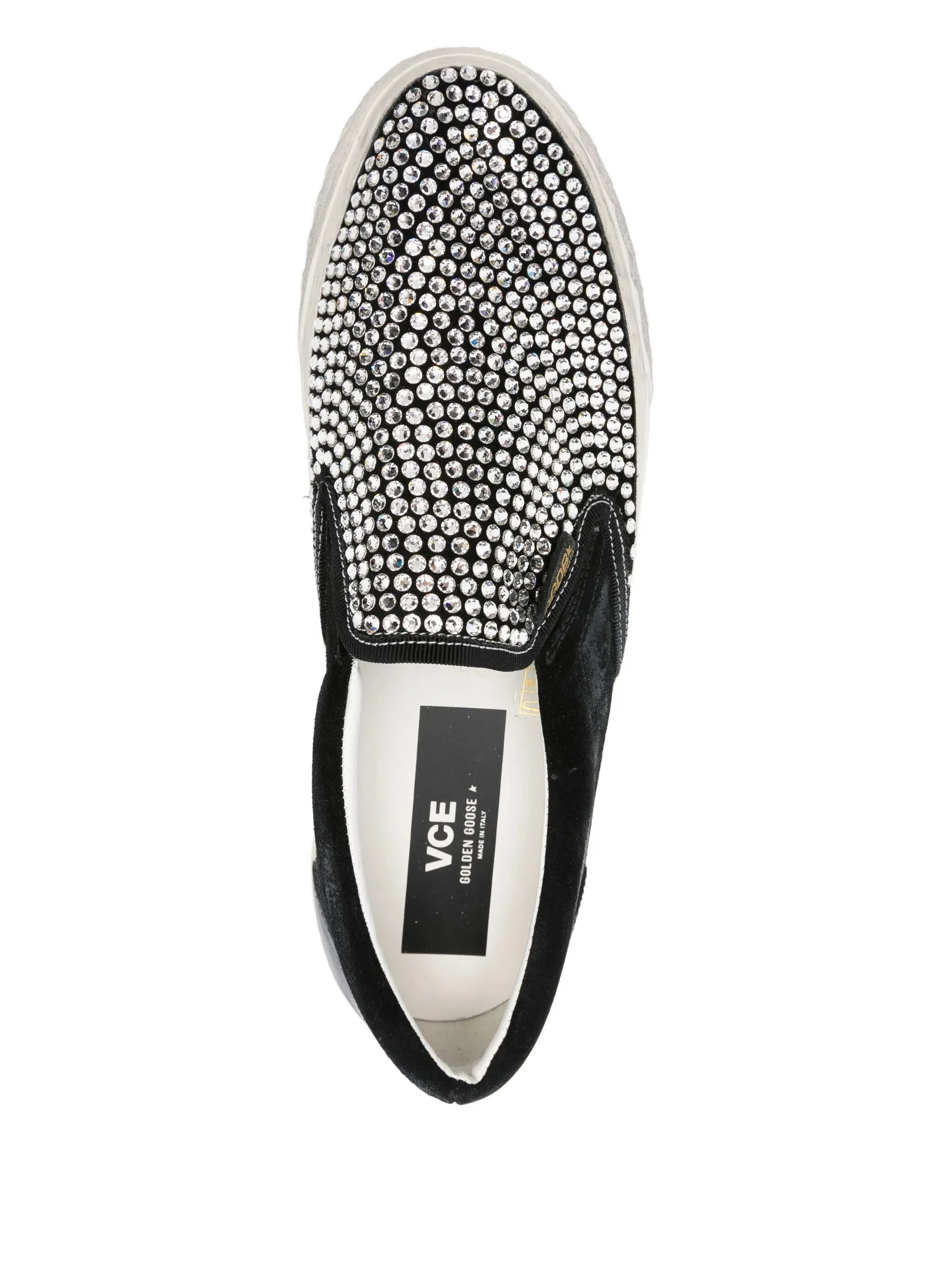 VCE crystal-embellished slip-on sneakers Non Slip Shoes On Sale