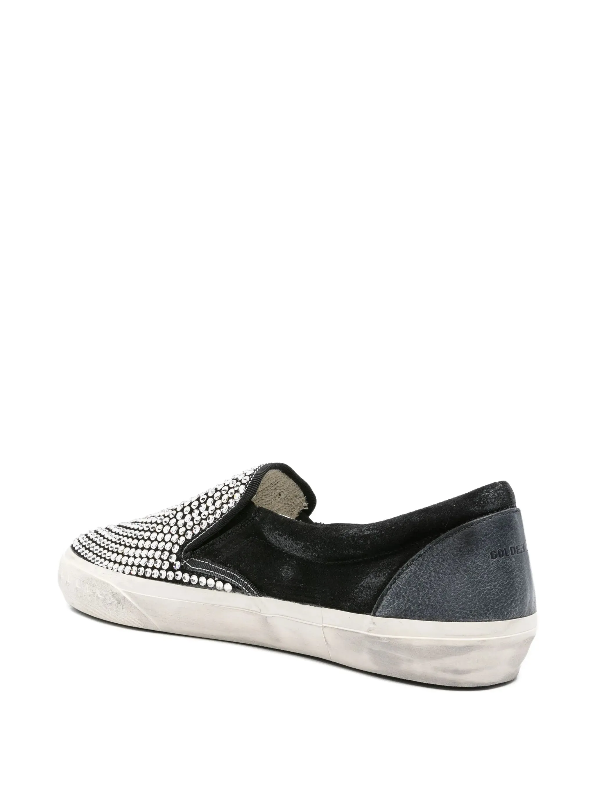 VCE crystal-embellished slip-on sneakers Knee High Slip On Boots