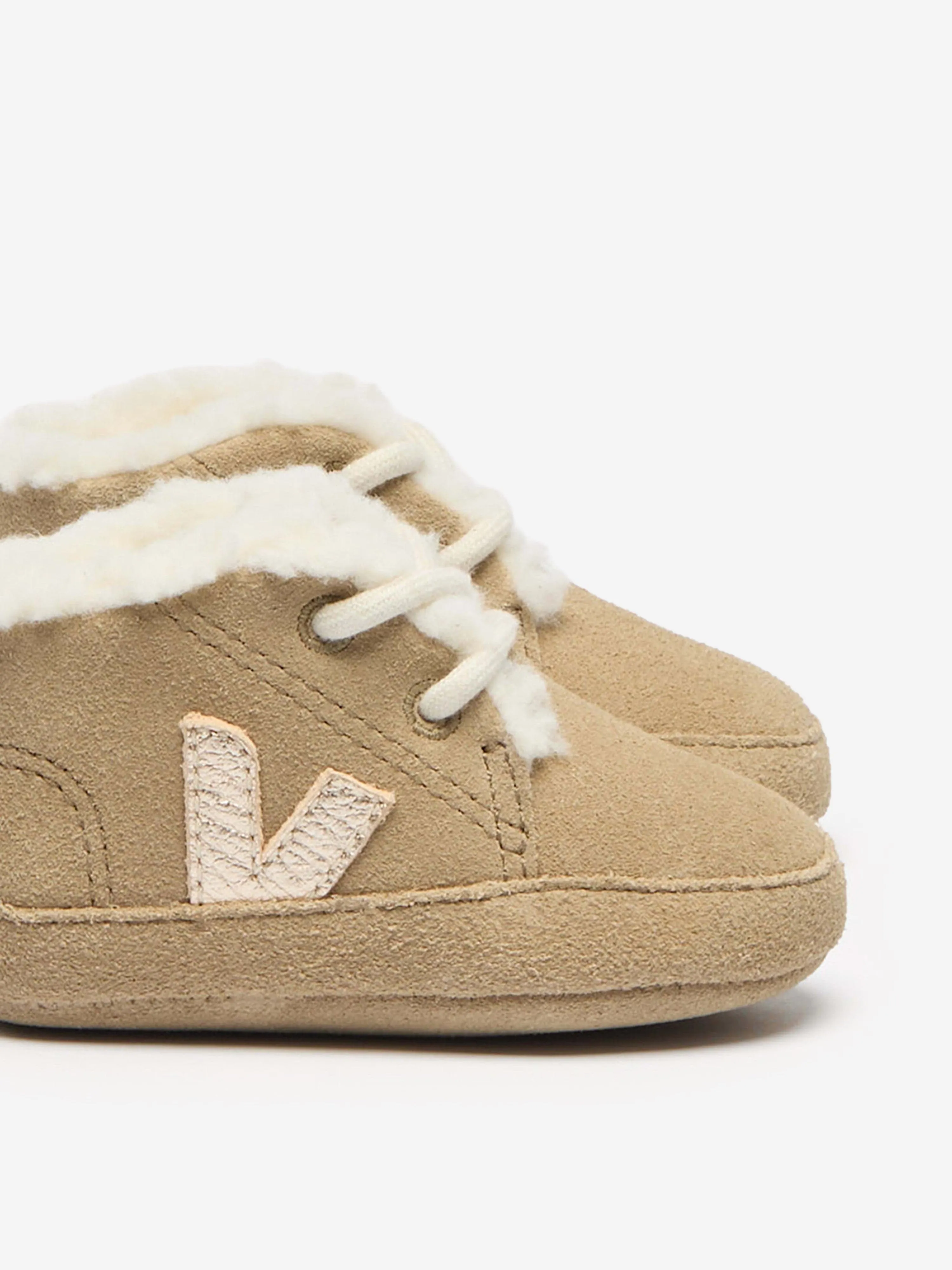 Most Comfortable Cowgirl Boots Veja Baby Girls Suede Bonpoint Collaboration Booties in Beige