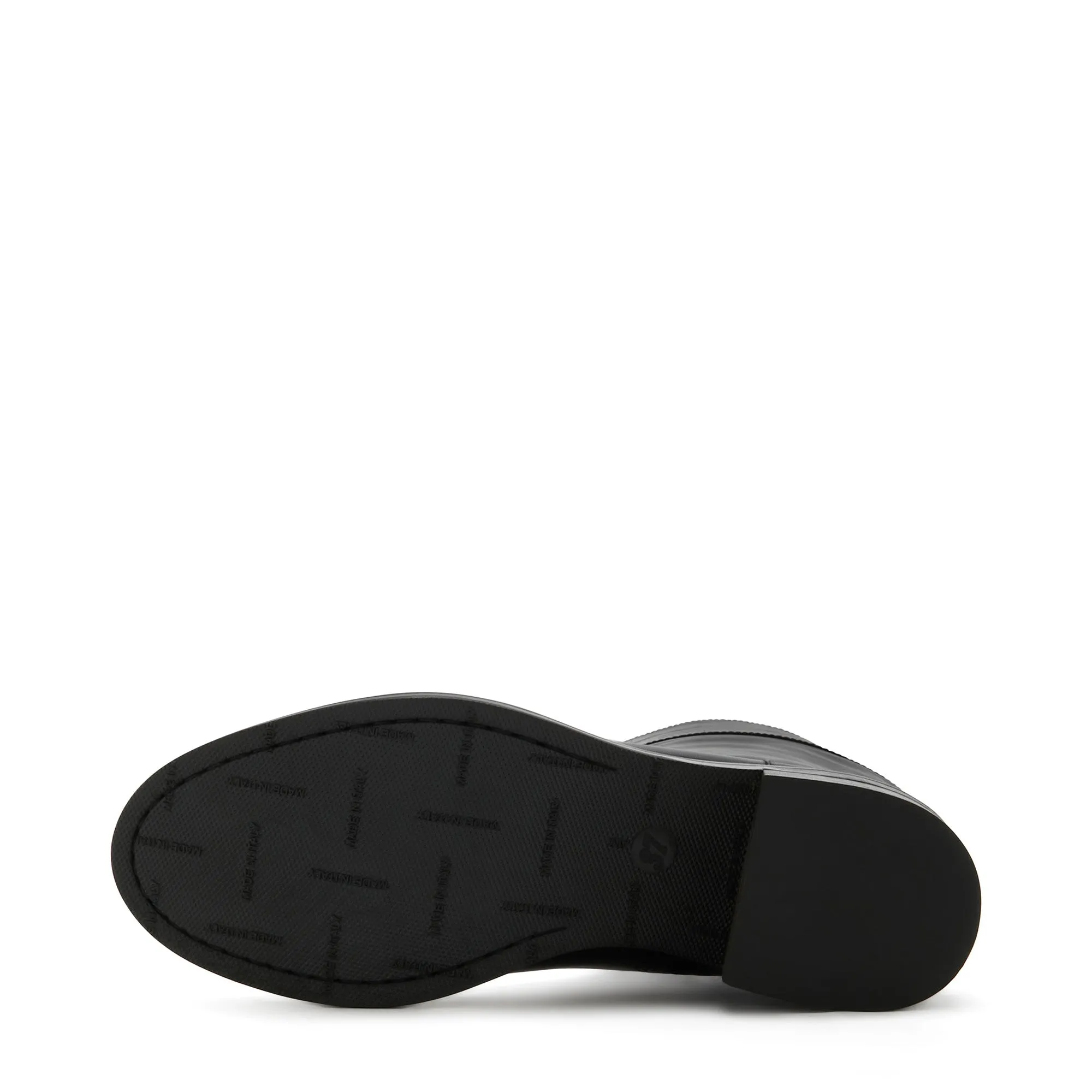 Vendme Iris black with brown calfskin leather boots Block Heel Ankle Boots