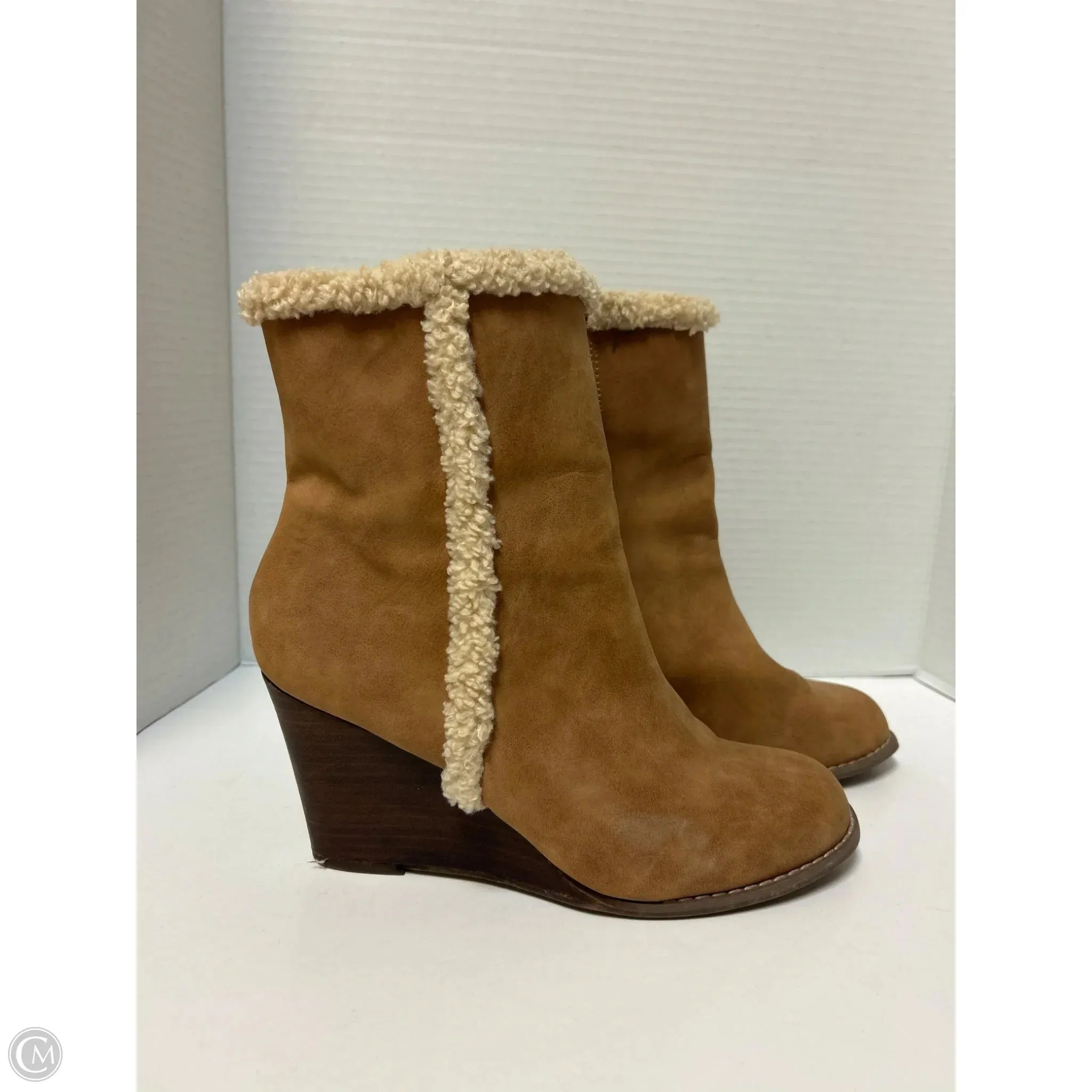 Boots Ankle Heels By Report In Brown, Size: 9 Ankle Boots With Skirts