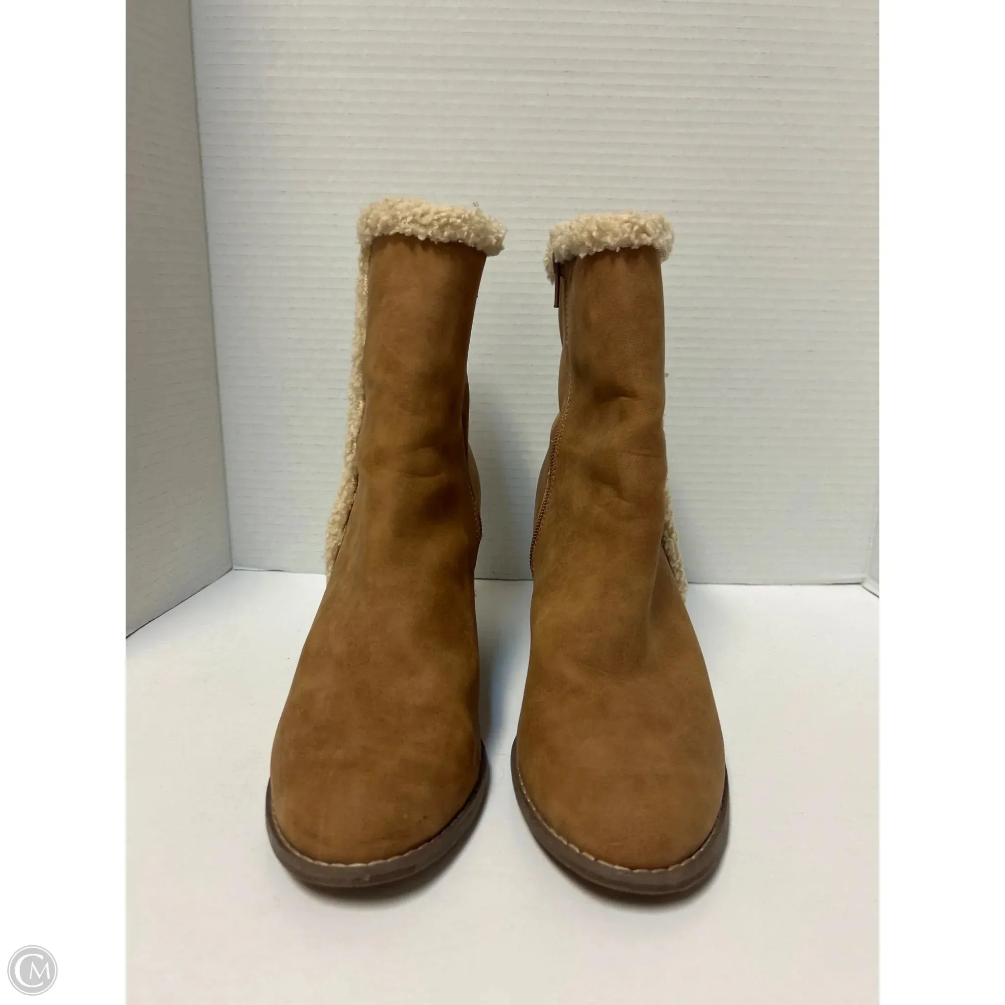 Boots Ankle Heels By Report In Brown, Size: 9 Rieker Ankle Boots