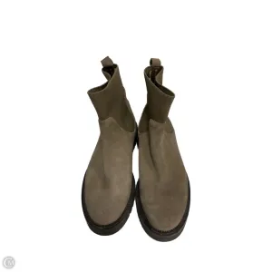 Boots Ankle Heels By Blondo In Tan, Size: 9.5 Suede Summer Ankle Boots