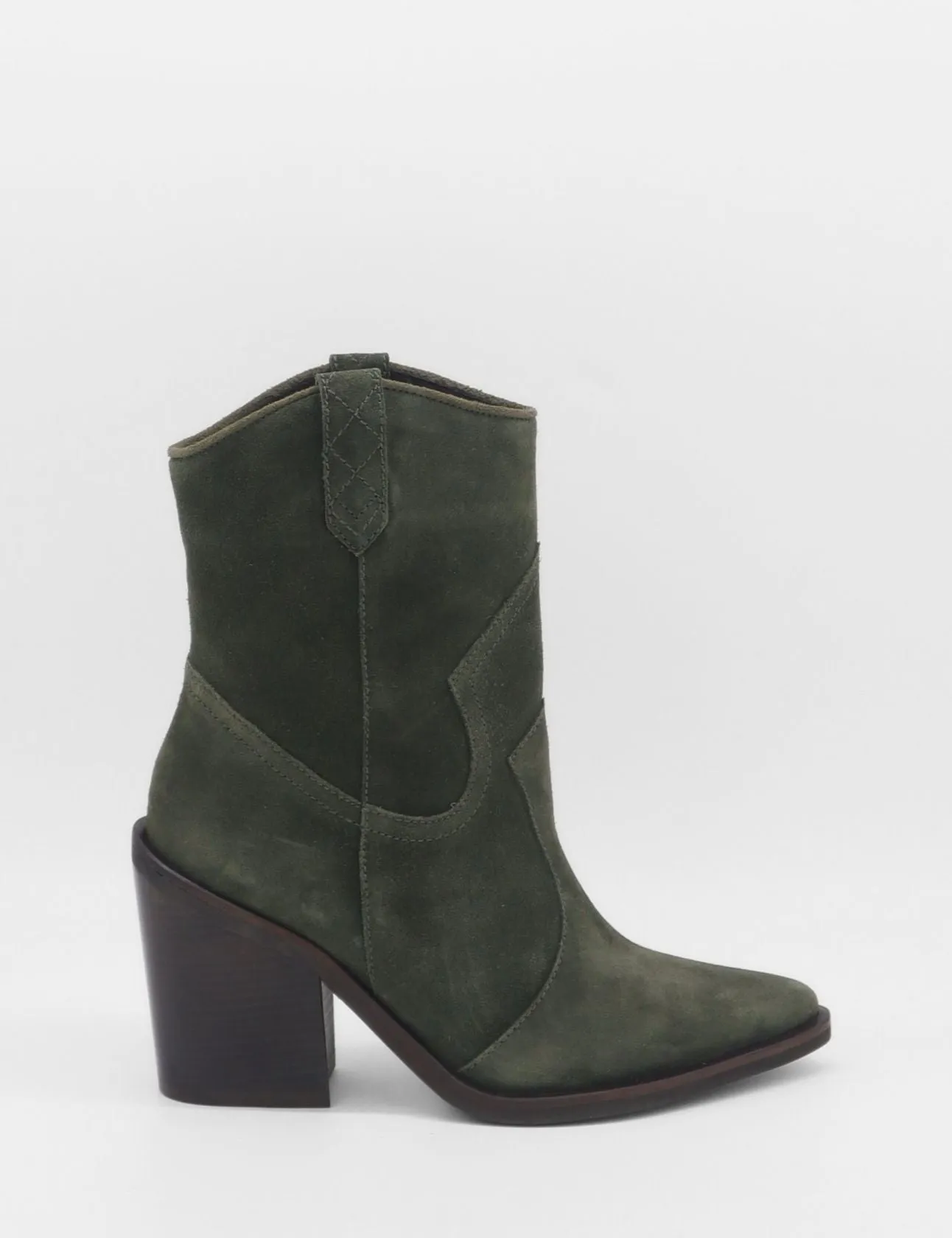 Strength western cowboy boots in olive suede leather womens shoes Sorel Snow Boots Womens