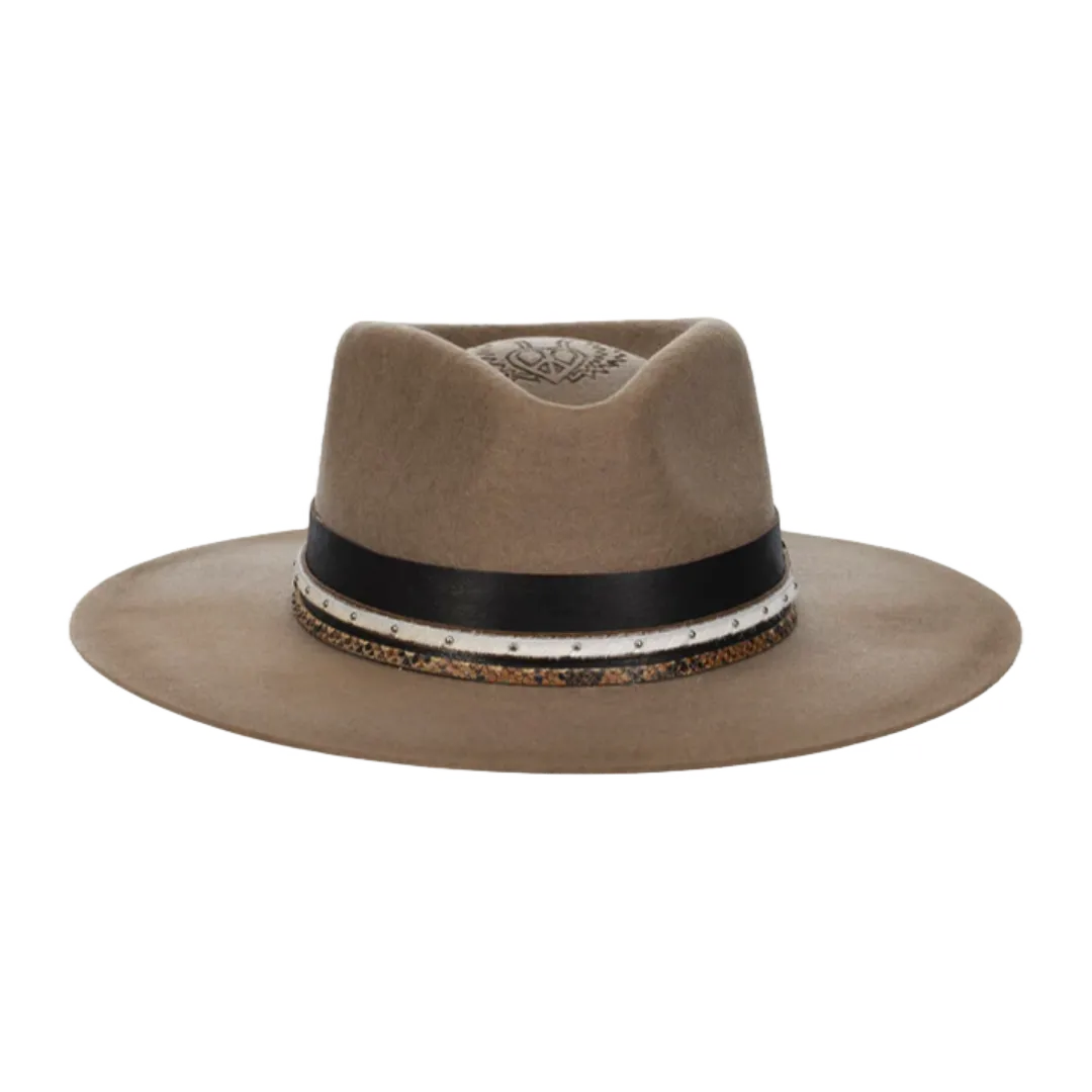 Corral Ladies Rebel Premium Wool Tan Felt Hat LFX3110834REBL Hunters Boots