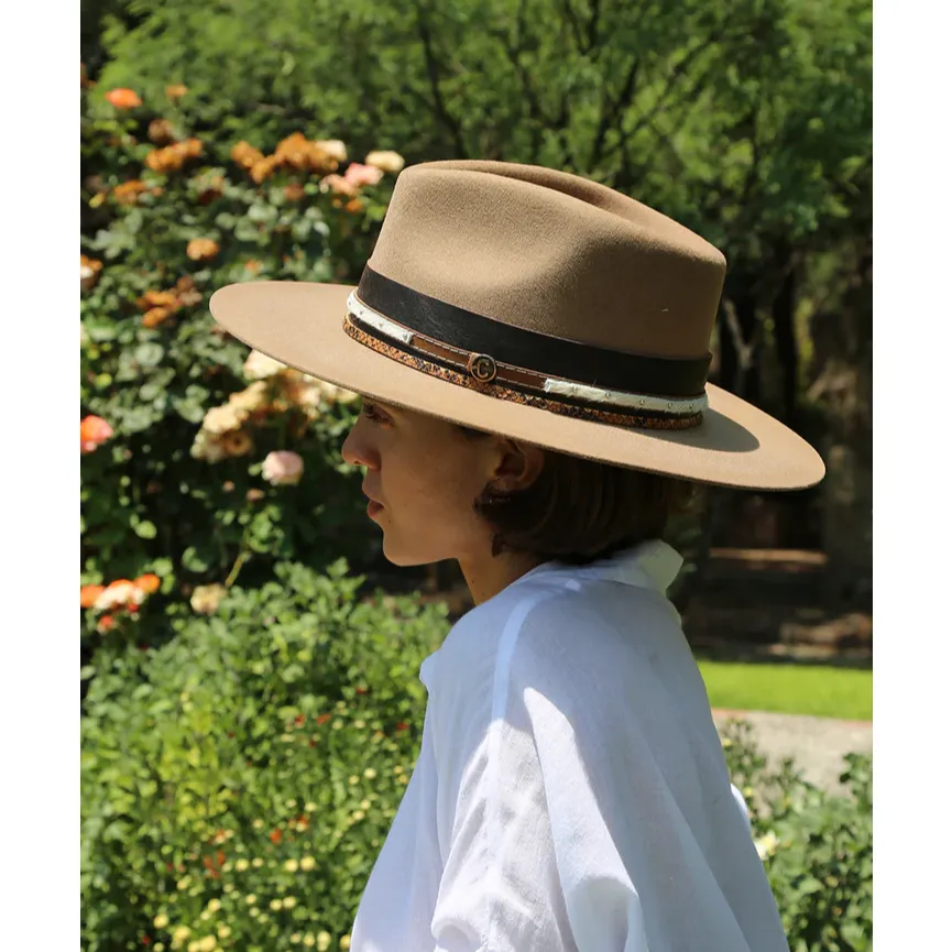 Corral Ladies Rebel Premium Wool Tan Felt Hat LFX3110834REBL Snow And Hiking Boots