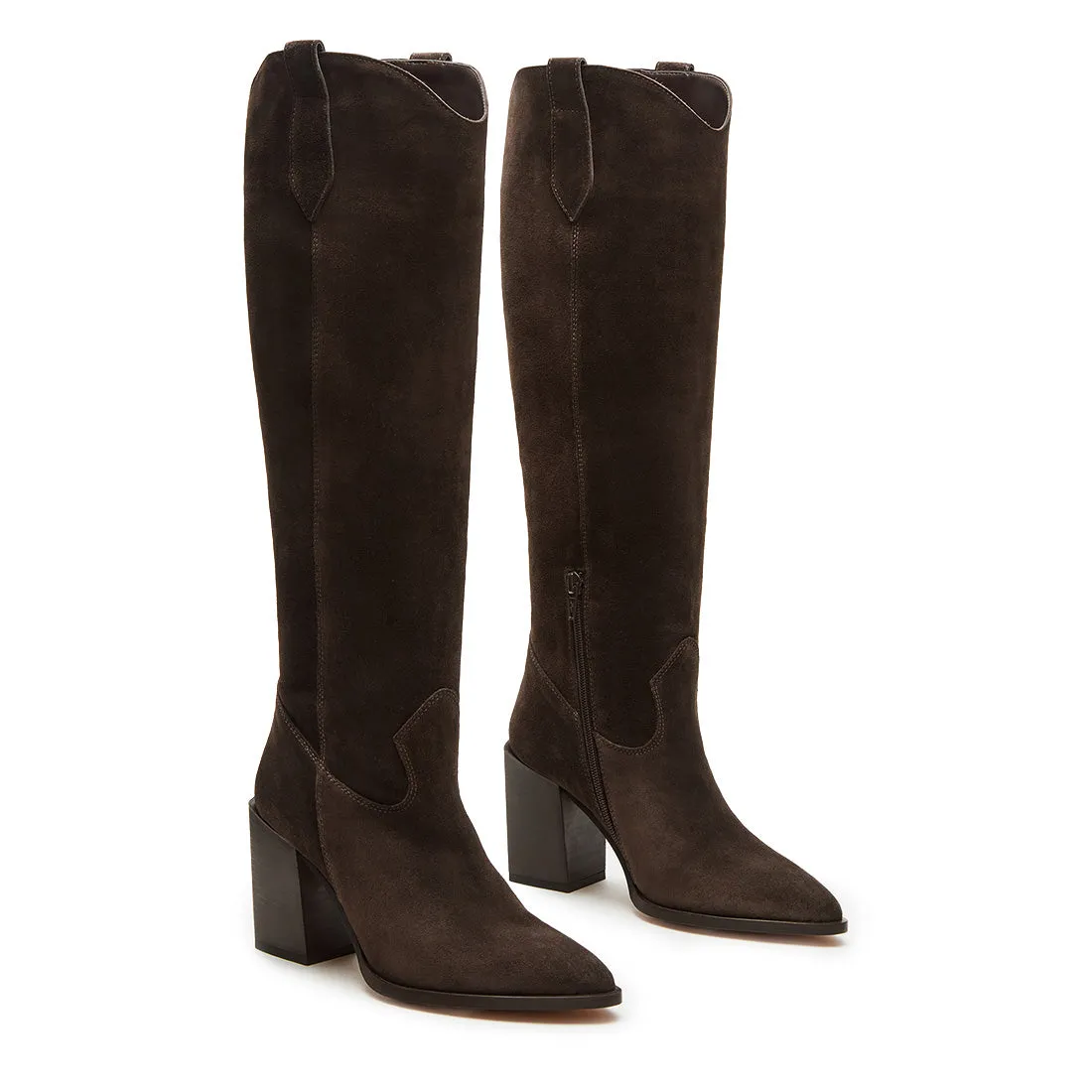 Vesey Boot CHOCOLATE BROWN SUEDE Compression Boots Benefits