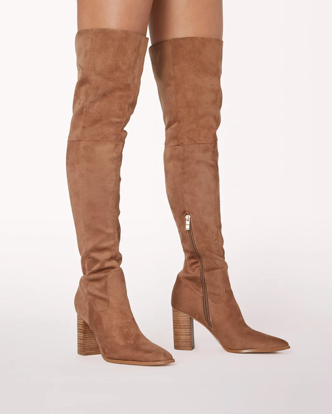 VIXEN - WOOD SUEDE-NATURAL Steel-toed Boots