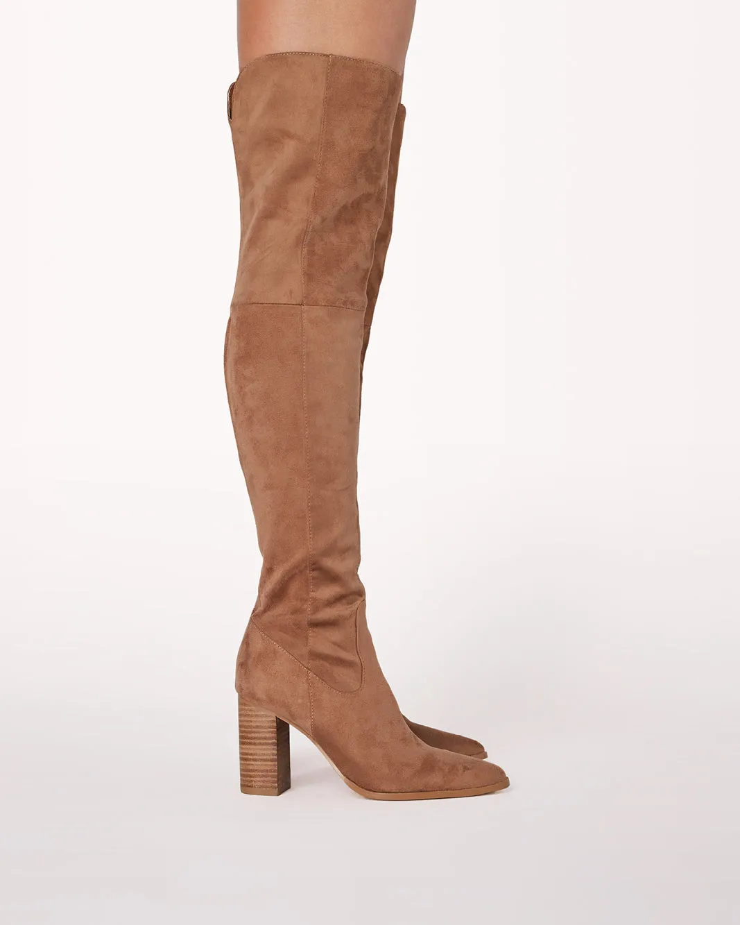 Lace Up Western Boots VIXEN - WOOD SUEDE-NATURAL