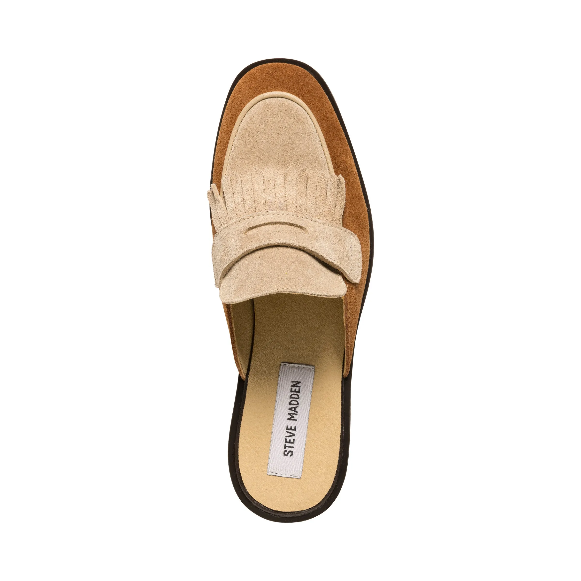 Black Leather Flat Shoes For Work Nanette Flat Shoe TAN MULTI