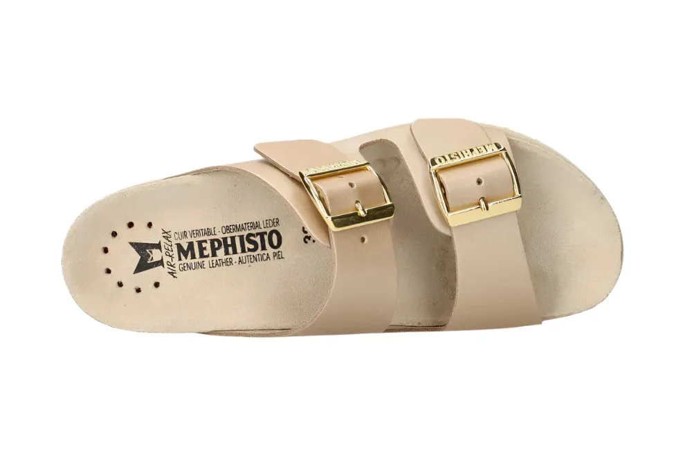Luxury Flat Shoes Mephisto Women's Hester Everyday Casual Sandals - Platinum