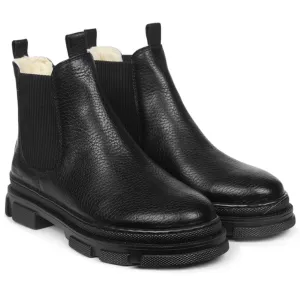 Ugg Bailey Boots Angulus Black/Black Chelsea boot with elastic and wool lining