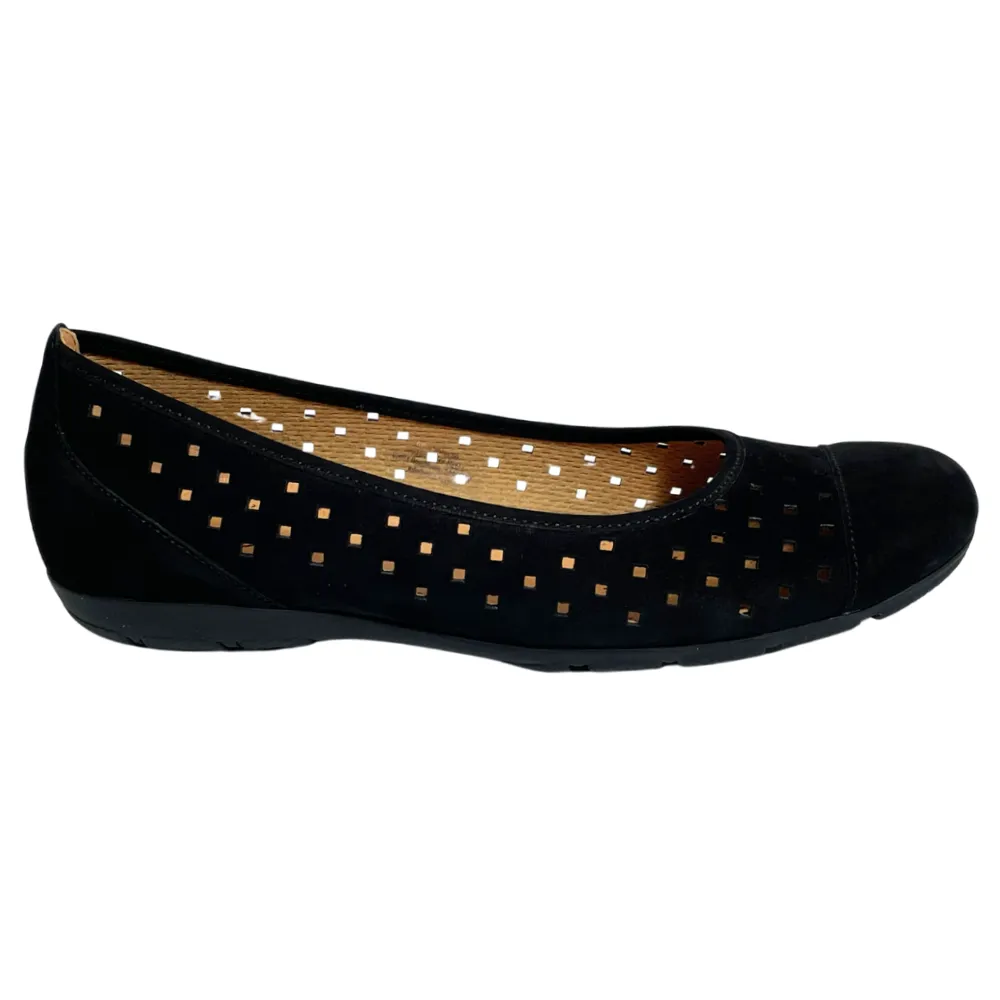 Gabor Ballet Perf Black Flat (Women's) Flat Clipless Mtb Shoes