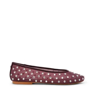Viv Flat Shoe DK CHERRY LACQ Leopard Skin Flat Shoes