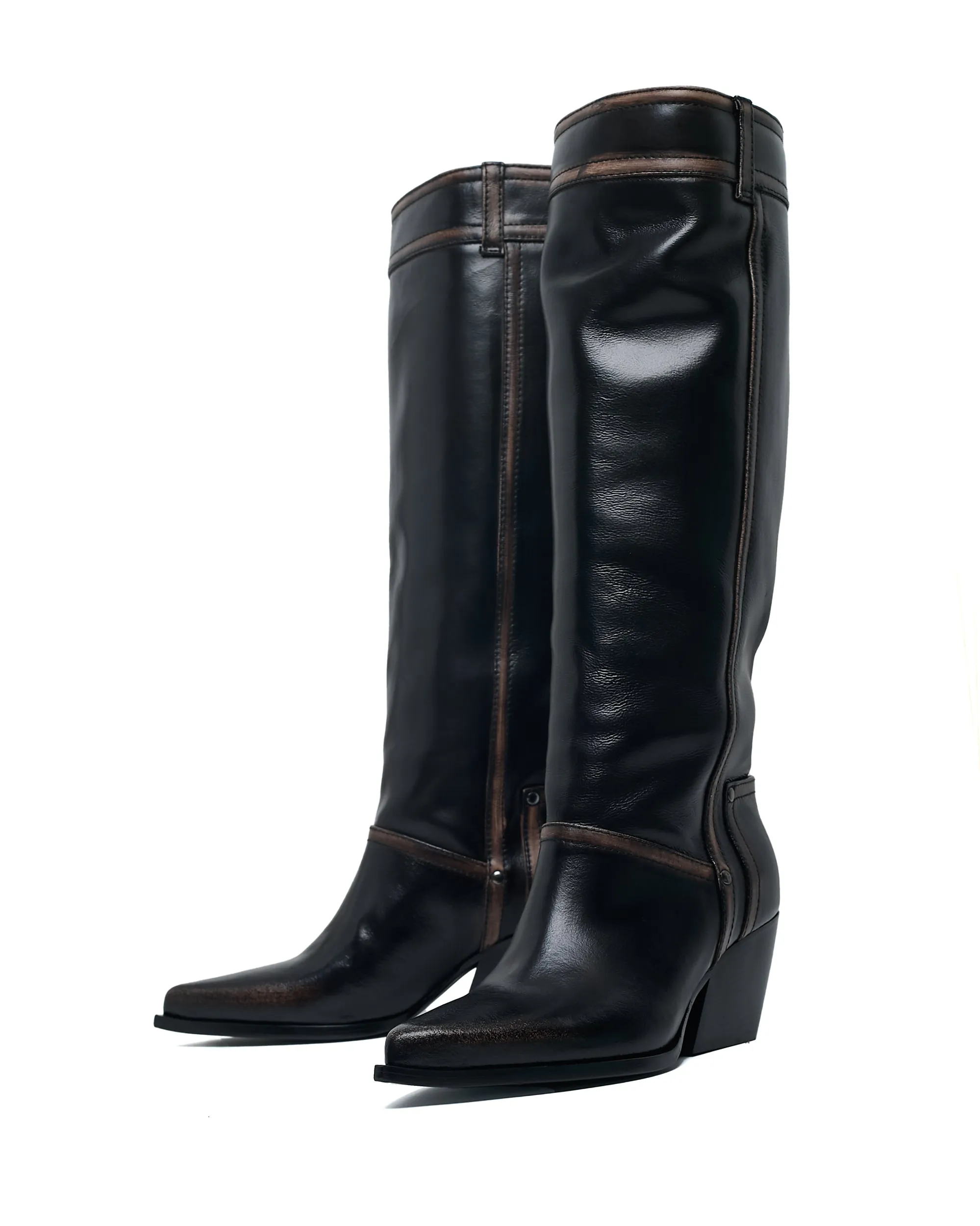 High Knee Boots With Dress Tall Cowboy Sand