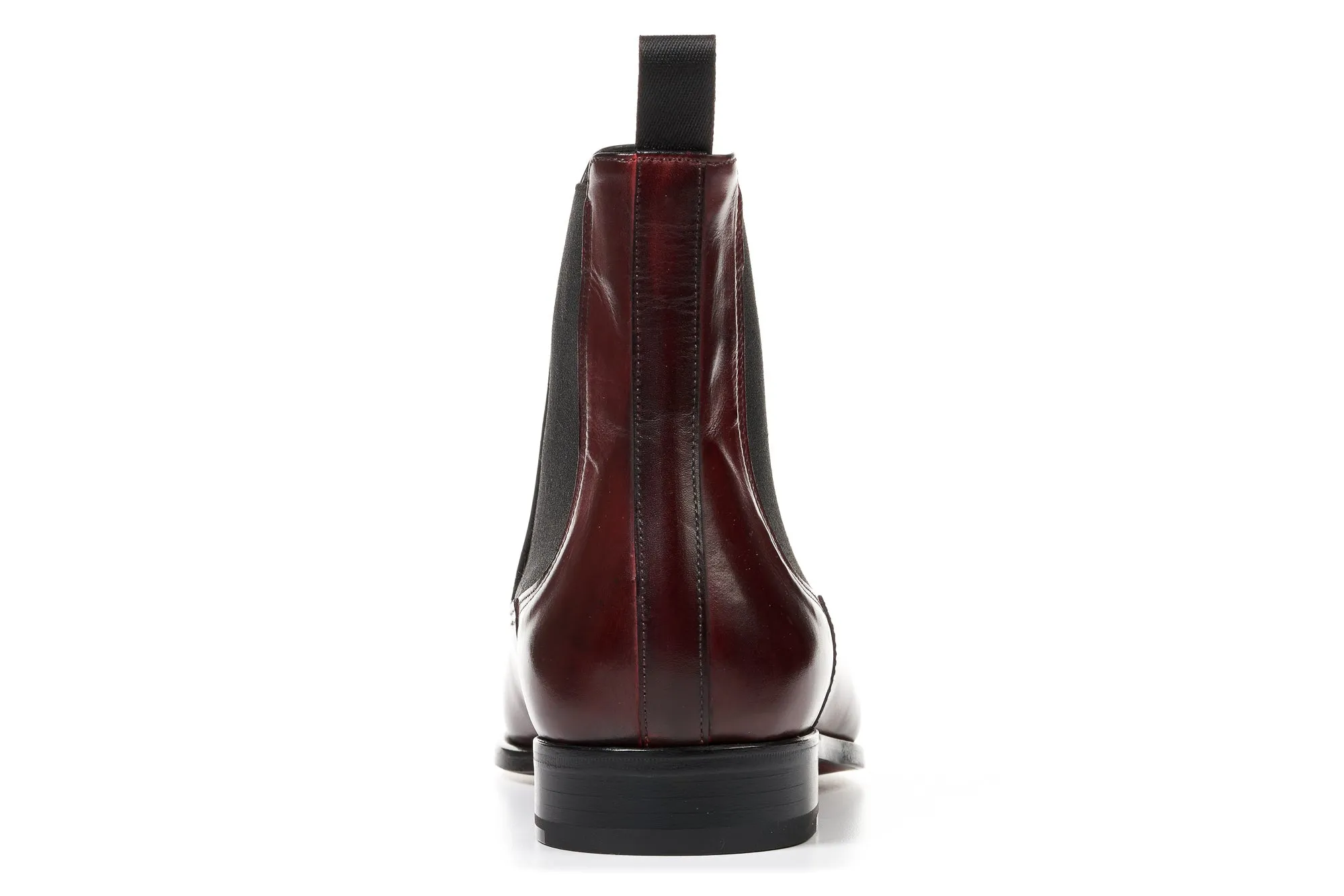 The Dean Chelsea Boot - Oxblood Short Heel Boots