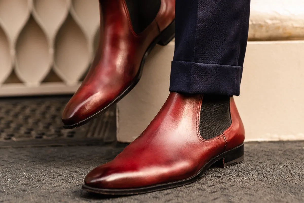 The Dean Chelsea Boot - Oxblood Steel Toe Boots Vs Composite
