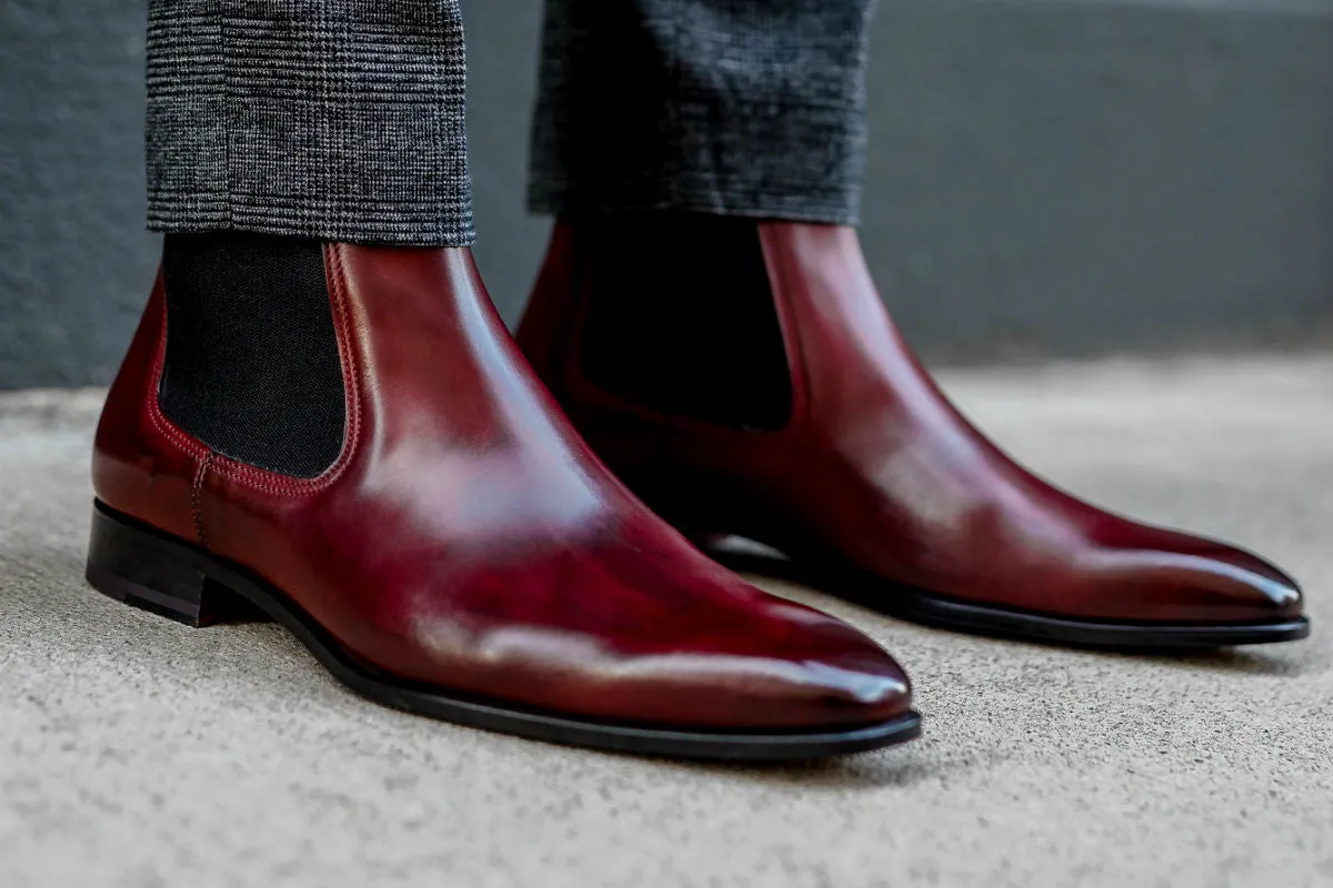 Leon Mexico Boots The Dean Chelsea Boot - Oxblood