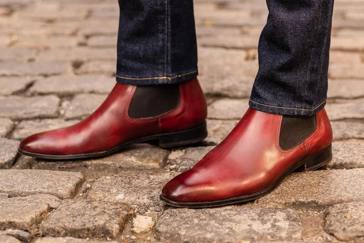 Arctica Ankle Boots The Dean Chelsea Boot - Oxblood