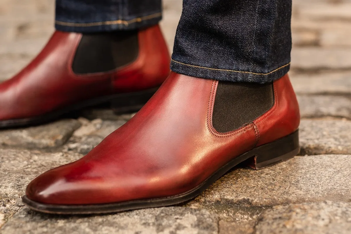 Cleaning Suede Boots The Dean Chelsea Boot - Oxblood