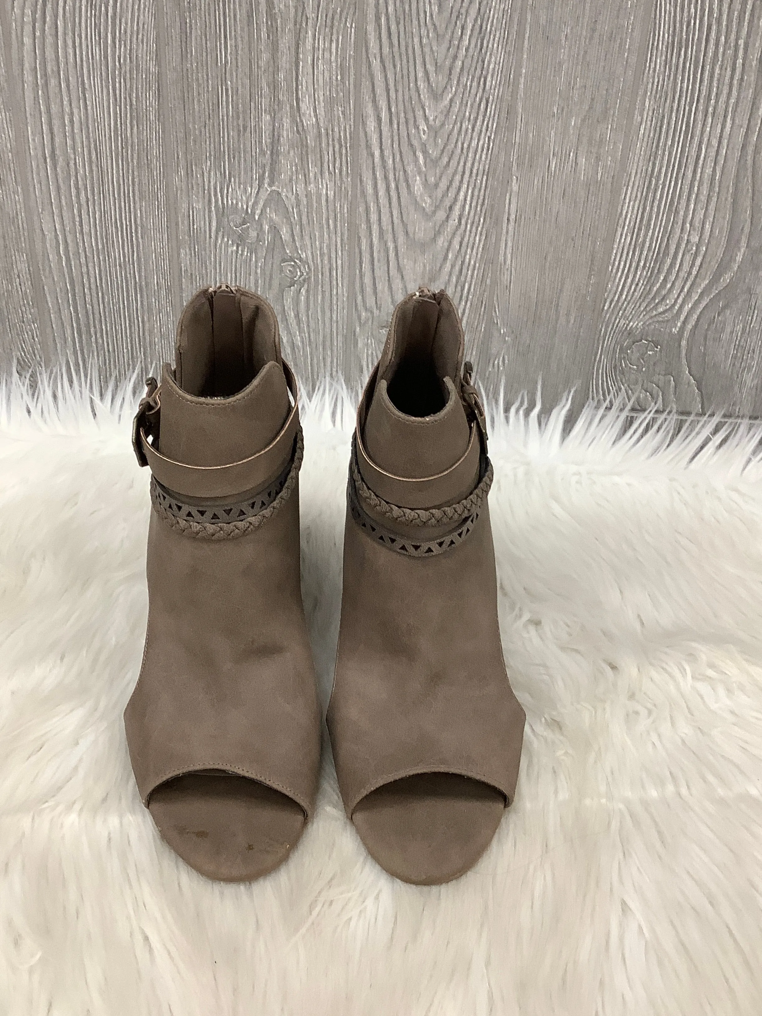 Buckle Boots Ankle Boots Ankle Heels By Maurices In Brown, Size: 9.5