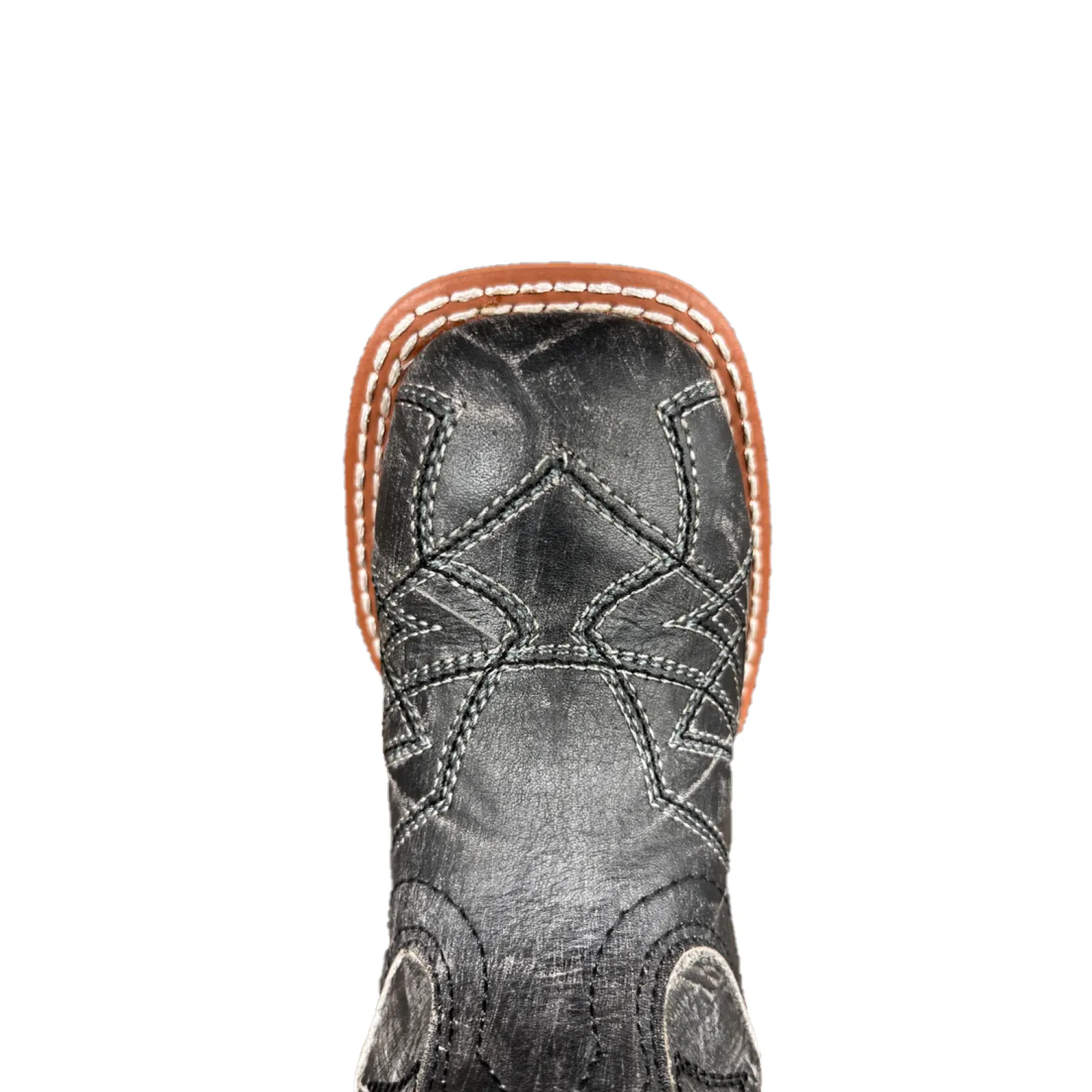 Best Hunting Boots Dan Post Boy's Quinn Distressed Black Square Toe Leather Boots DPC2939