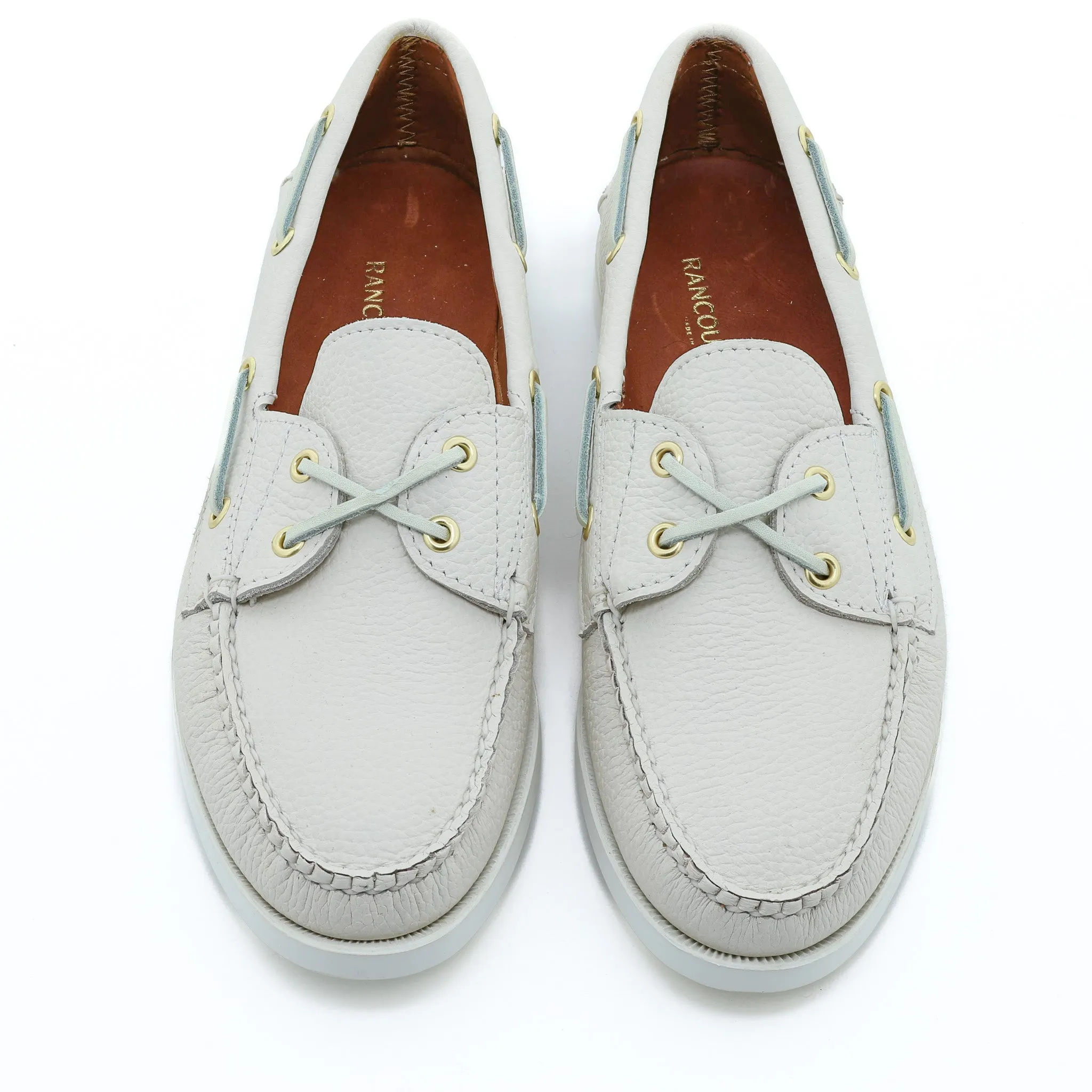 Women's Marion Boat Shoe - Pebble White Boots For Men Outfit