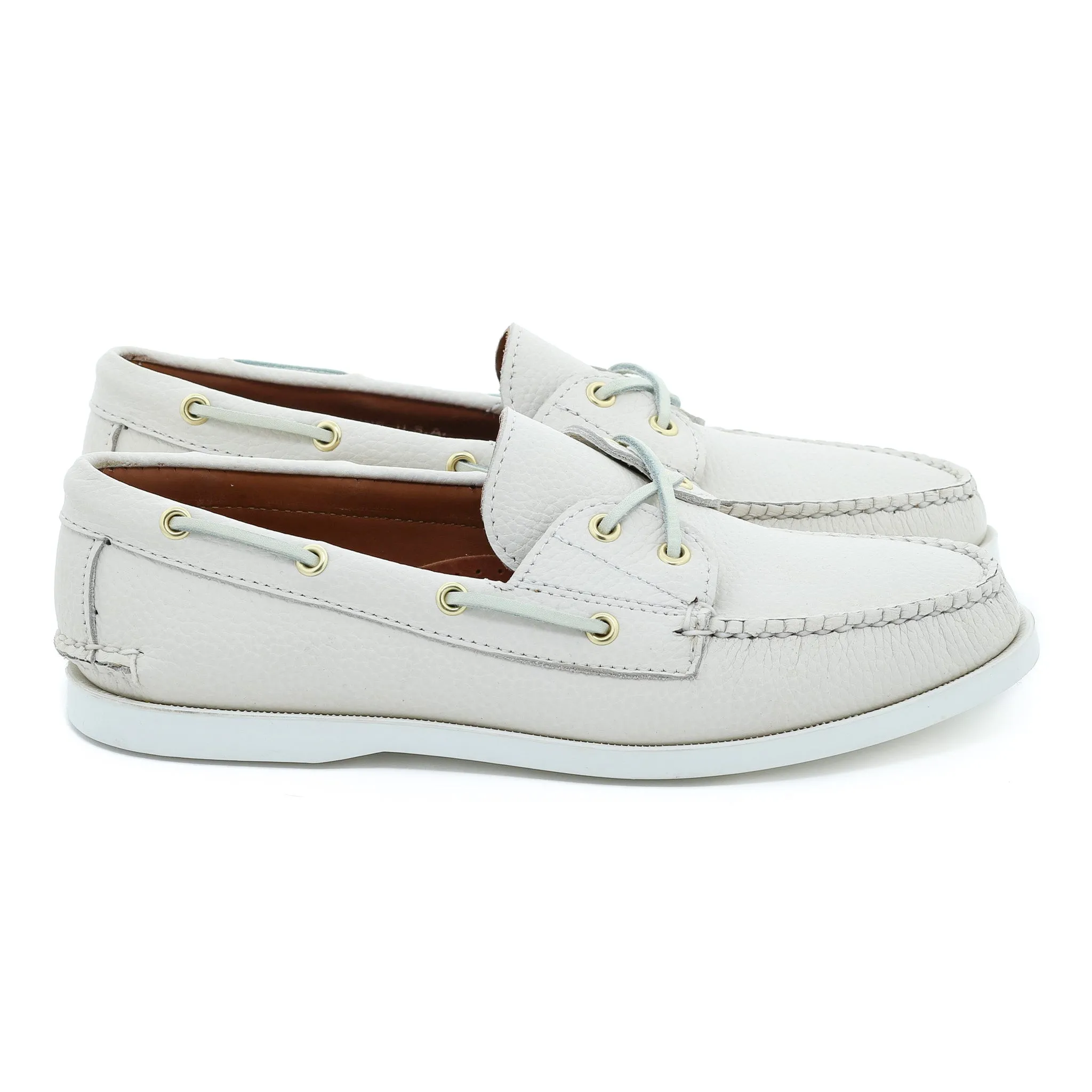 Women's Marion Boat Shoe - Pebble White Best Boots To Wear With Shorts