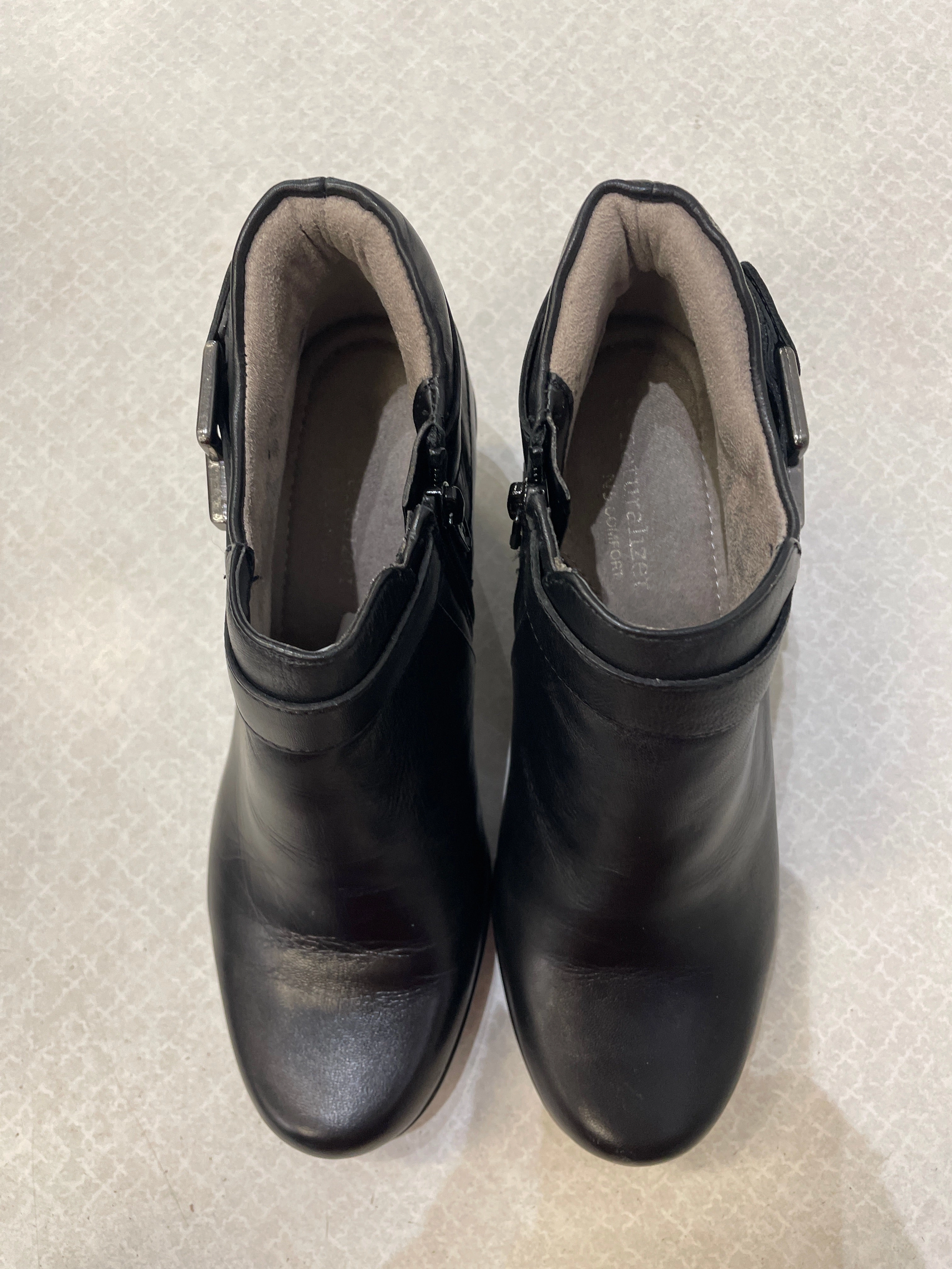 Boots Ankle Heels By Naturalizer In Black, Size: 8 Ankle Boots Rubber Sole