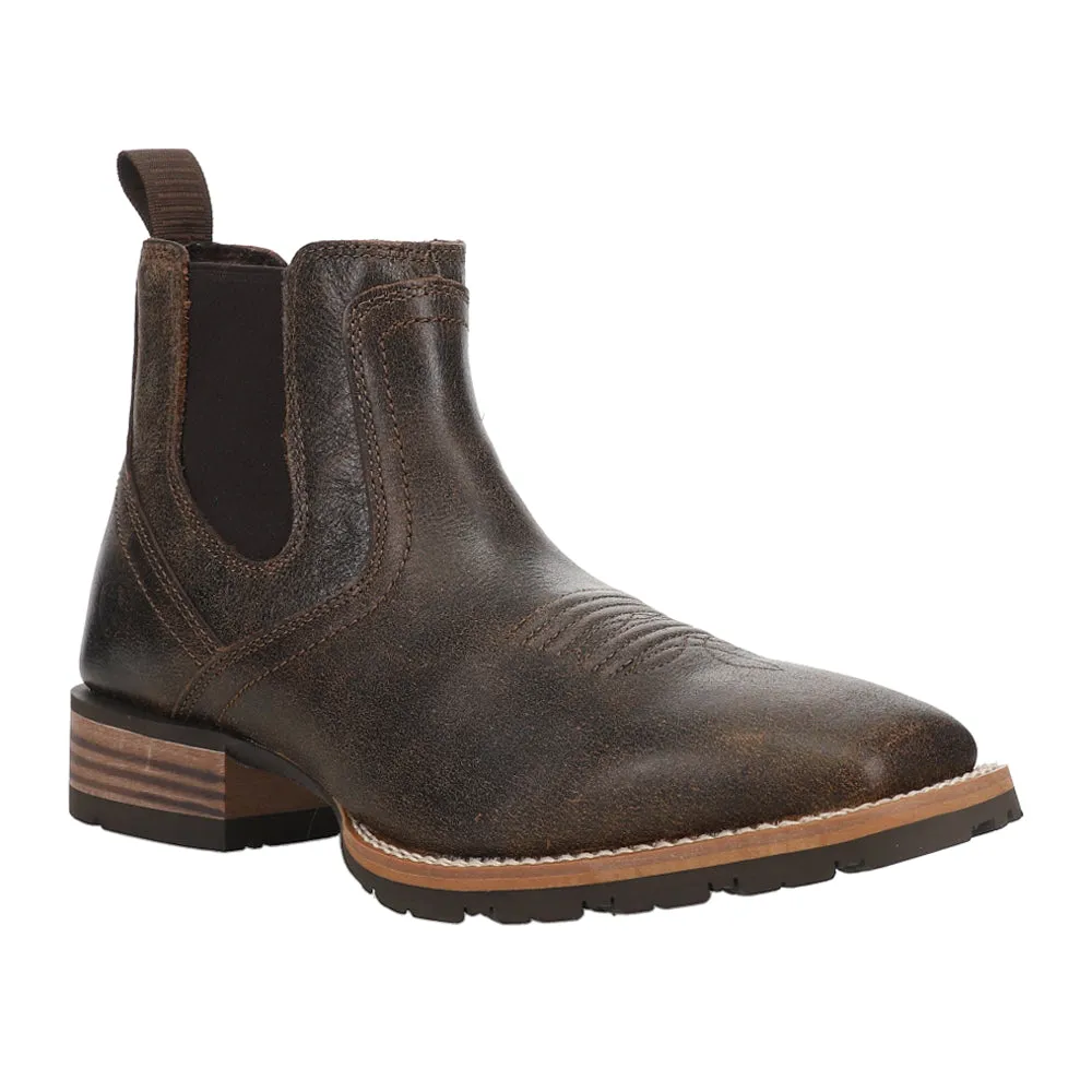 Tie Boots Hybrid Low Boy Square Toe Chelsea Boots