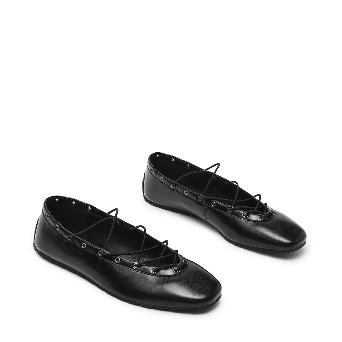 Pointe Flat Shoe BLACK Valentino Flat Shoes