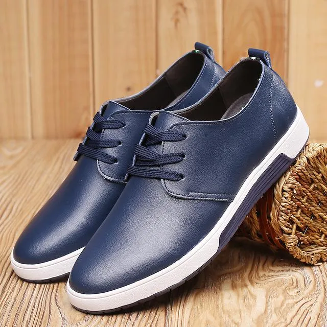Water Shoes For Flat Feet West Louis Casual Leather Comfortable Flat Shoes