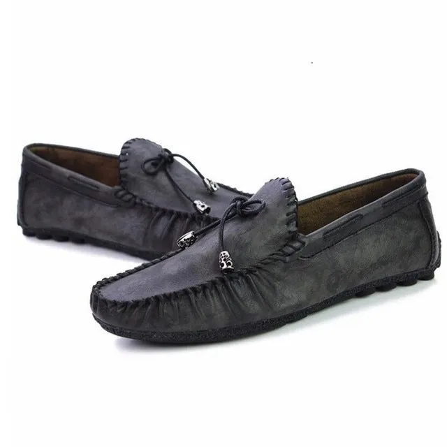 West Louis Premium Flat Leather Loafer Mocassin Flat Shoes Oxford