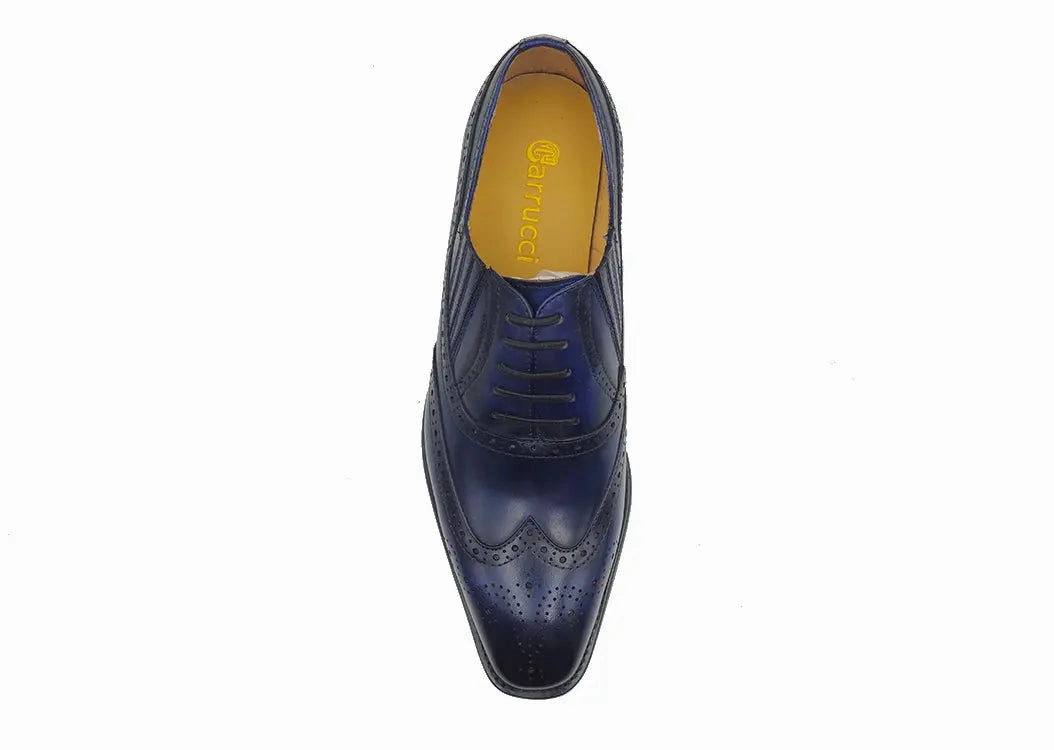 Wingtip Slip-on Oxford Casual Leather Slip Ons