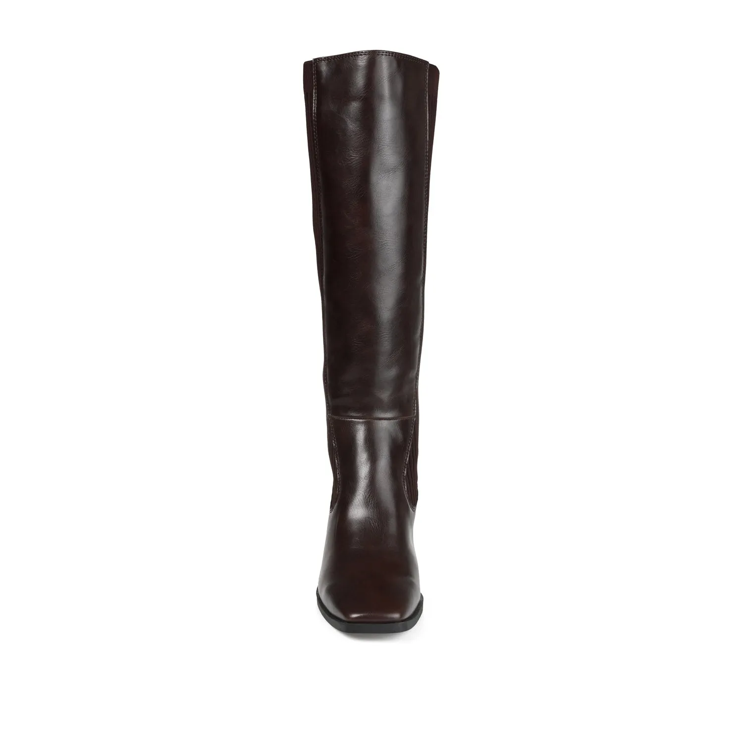 WINNY KNEE HIGH BOOTS IN VEGAN LEATHER Gray Dress Boots