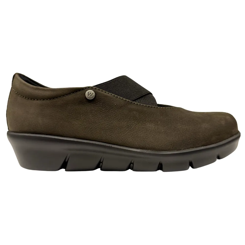 Wolky Cursa Antique Cactus Nubuck Shoe (Women's) Slip On Memory Foam