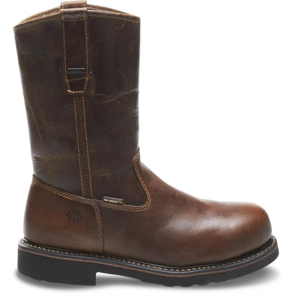 Wolverine Men's Brek Durashocks Waterproof Wellington Steel Toe EH Work Boot Paratrooper Boots