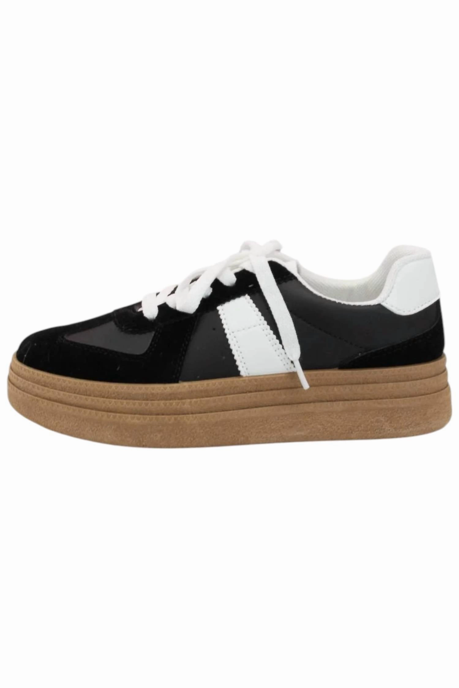 Women's Galvin Platform Sneakers In Black/white Sneakers That Make You Taller