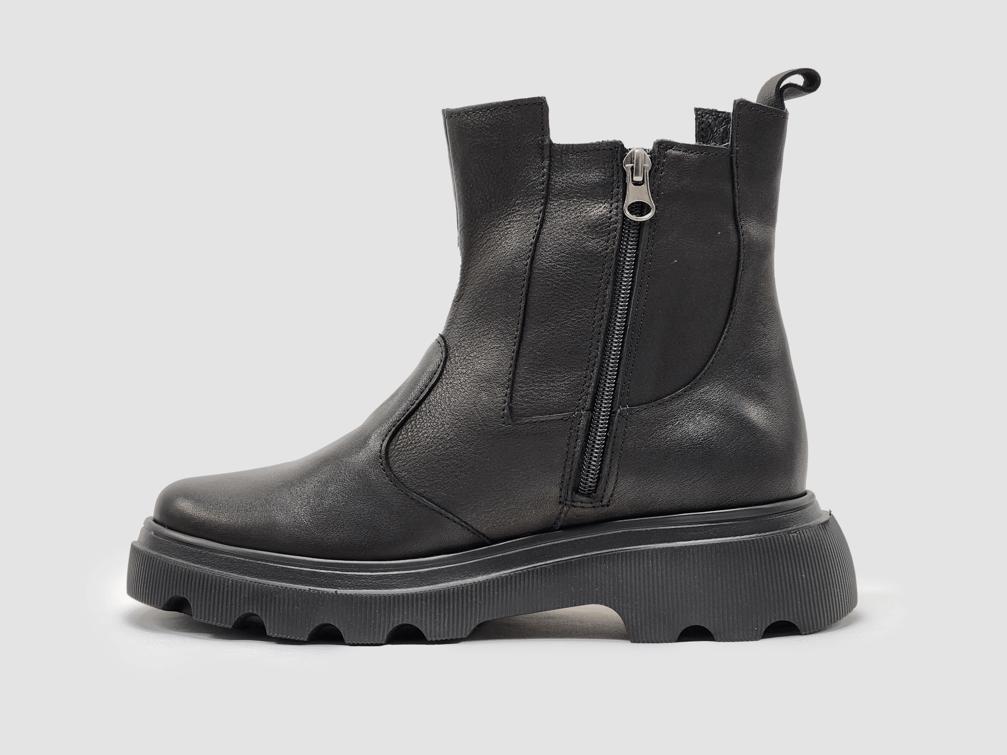 Frye Boots Near Me Women's Modern Insulated Zip-Up Chelsea Leather Boots - Black