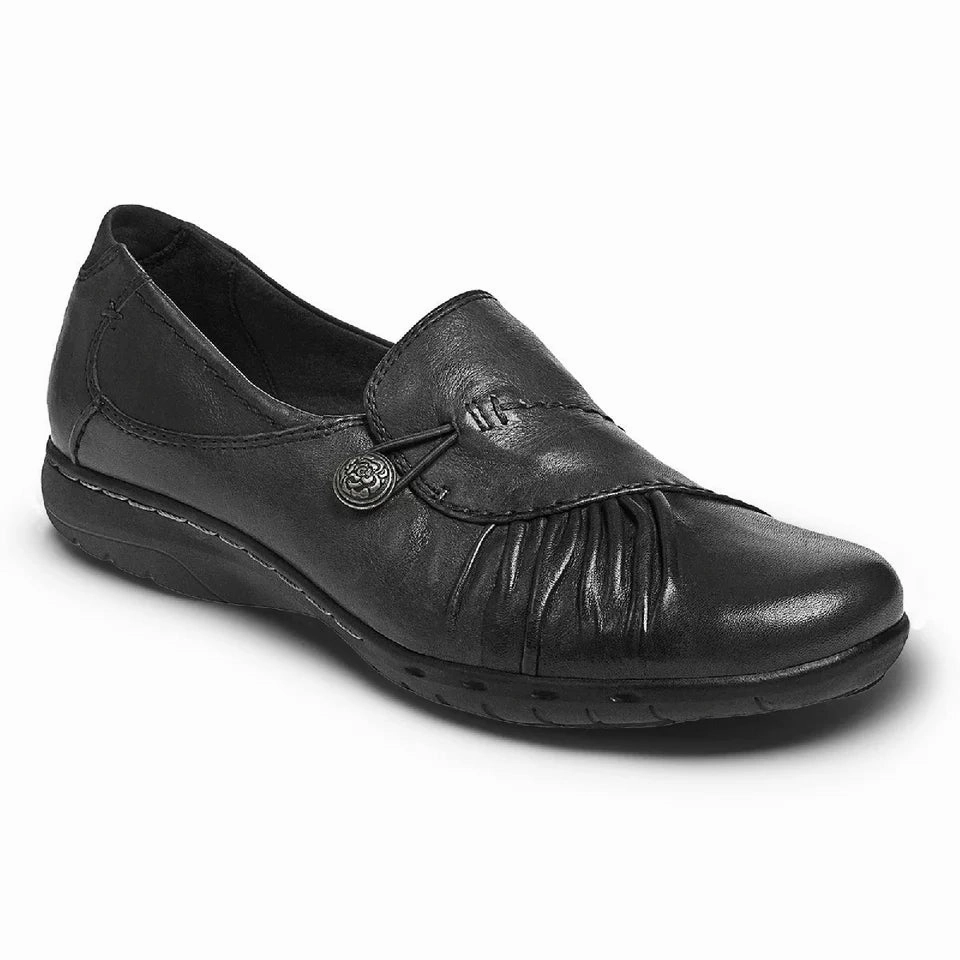 Slip On Work Shoes Women's Paulette Pleated Slip-On