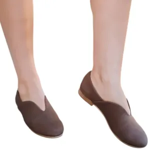 Flat Bridal Shoes Women's Alanis Flat Shoes In Brown