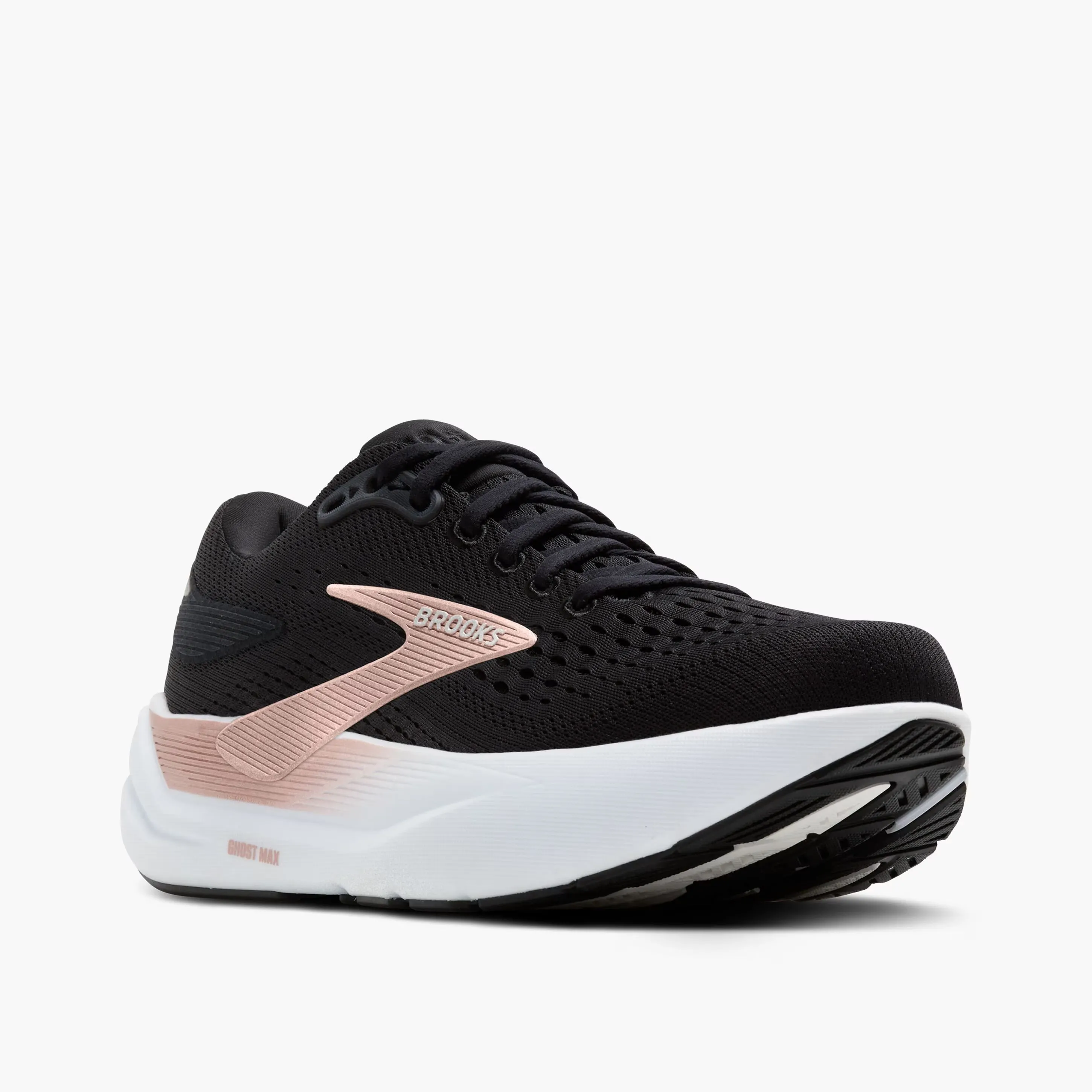 Get Fitted For Running Shoes Women's Brooks Ghost Max 3 Black Rose Gold