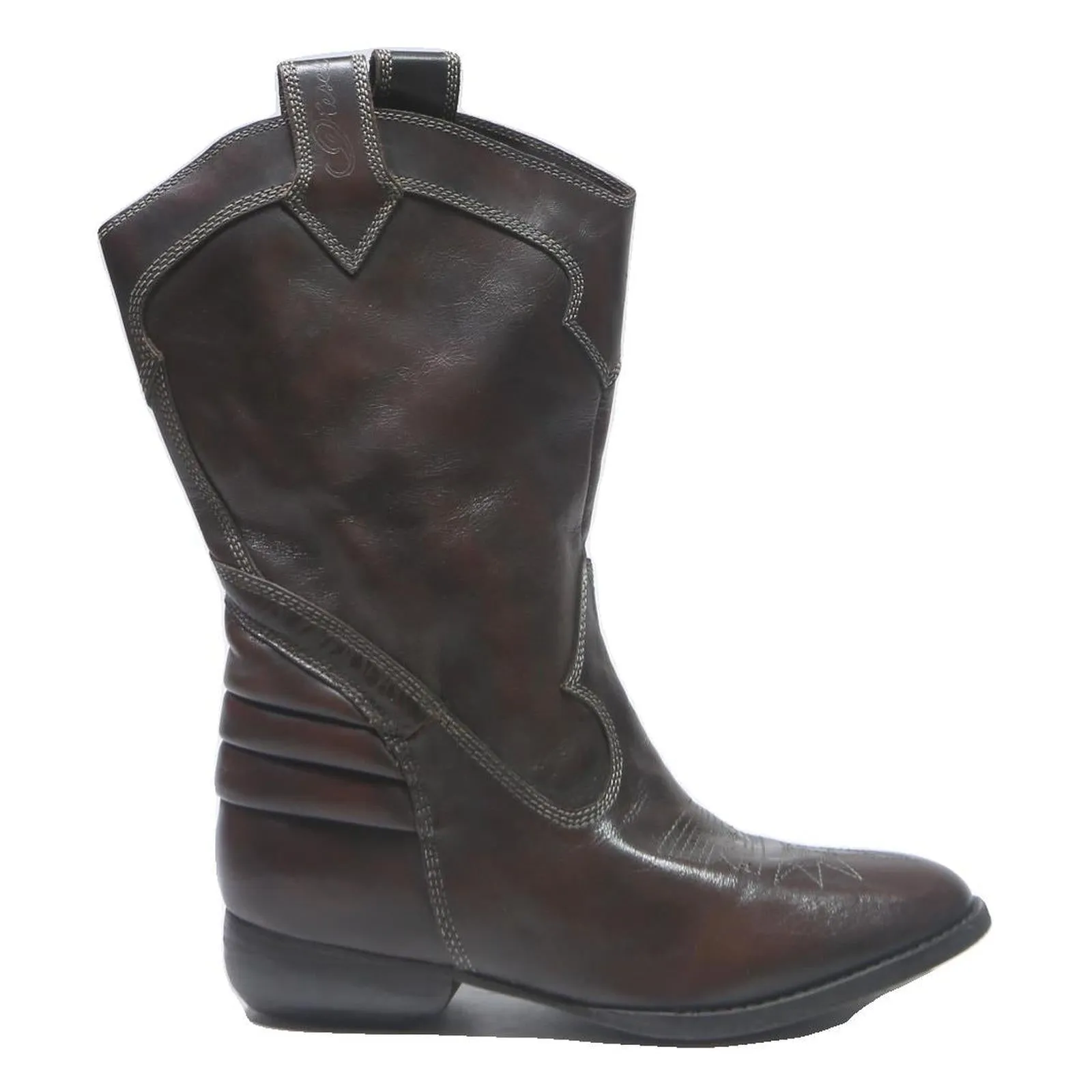 Childrens Paddock Boots Womens Brown Leather Ankle Boots UK 3.5 Western Style Comfortable Casual Wear