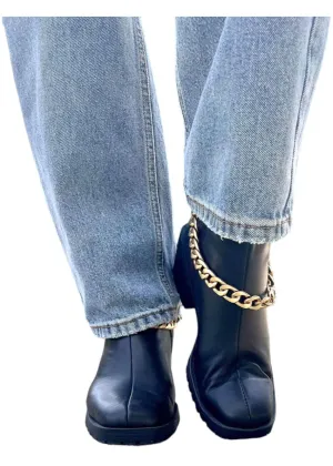 Women's Chained To You Boots In Black Non Slip Steel Toe Boots