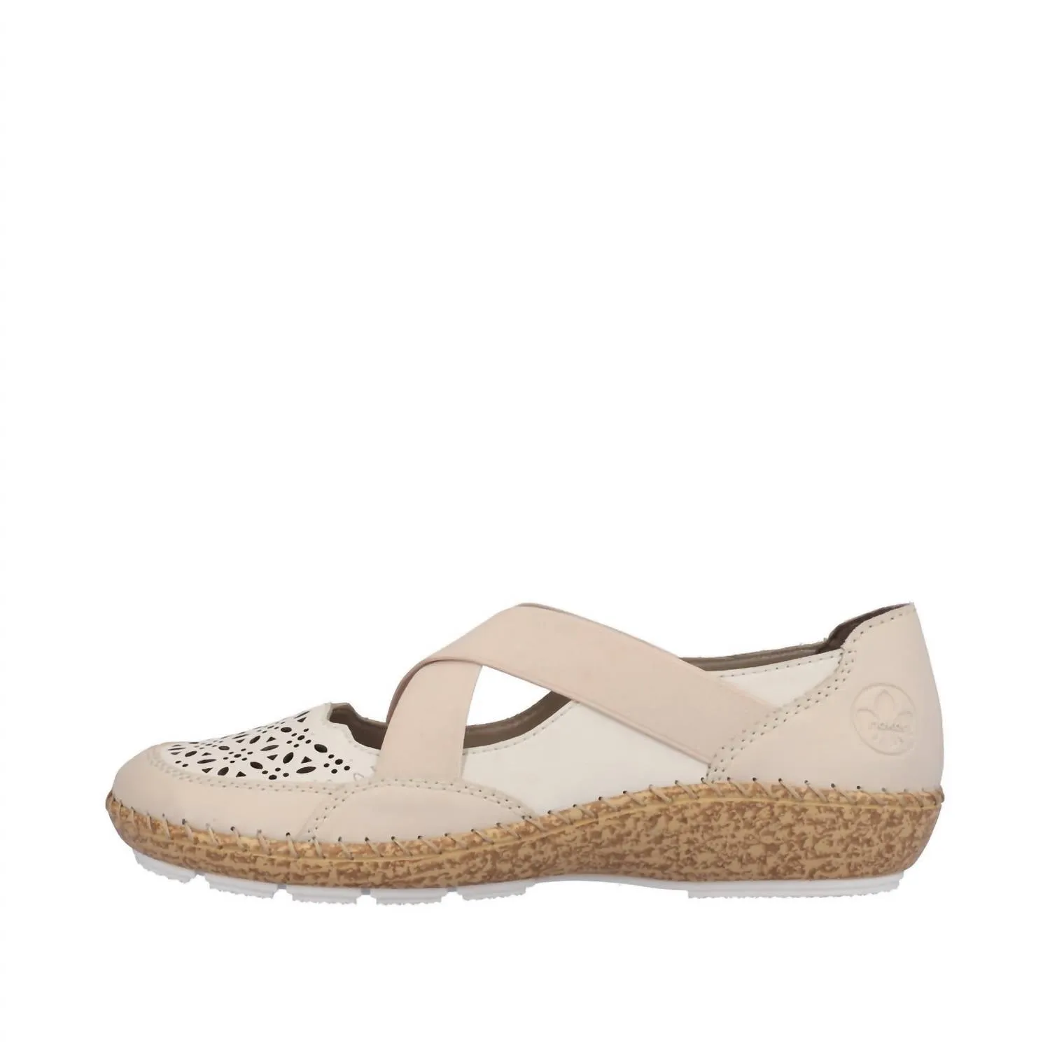 Most Comfortable Running Shoes For Feet Women's Cindy 53 Flat Shoes In Perle/offwhite