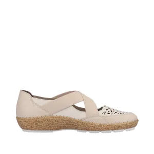 Women's Cindy 53 Flat Shoes In Perle/offwhite Flat Shoes For Teens